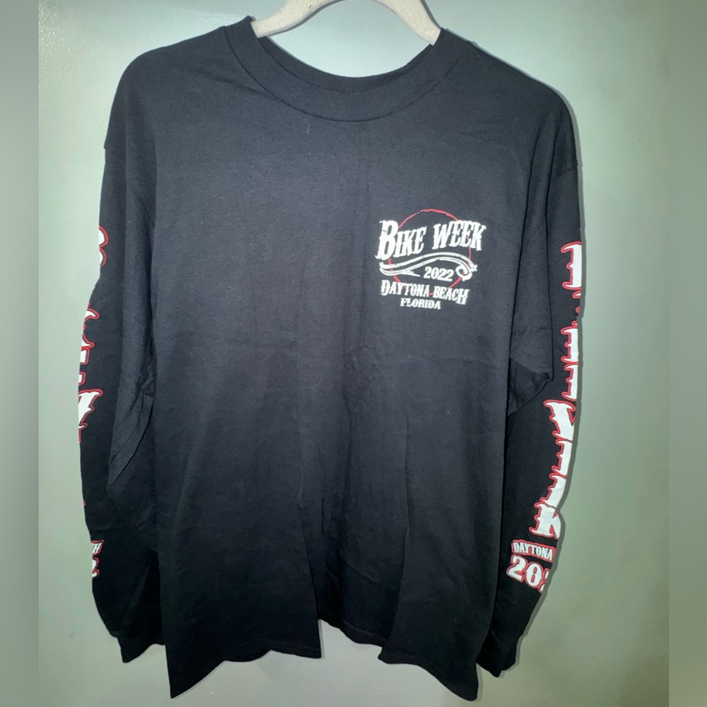 Gildan Black Long Sleeve Bike Week 2022 Shirt